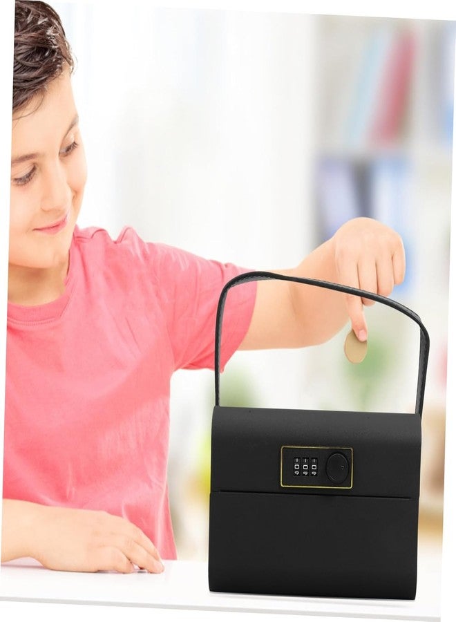 Crobat حصالة كروبات للأطفال من عمر 5 إلى 12 سنة، حصالة محمولة وآمنة للأطفال مزودة برمز سري، صندوق نقود صغير بقفل برقم سري، صندوق نقود معدني لحفظ النقود - Image 5